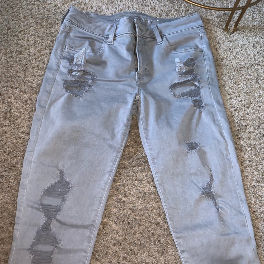 Distressed jeans